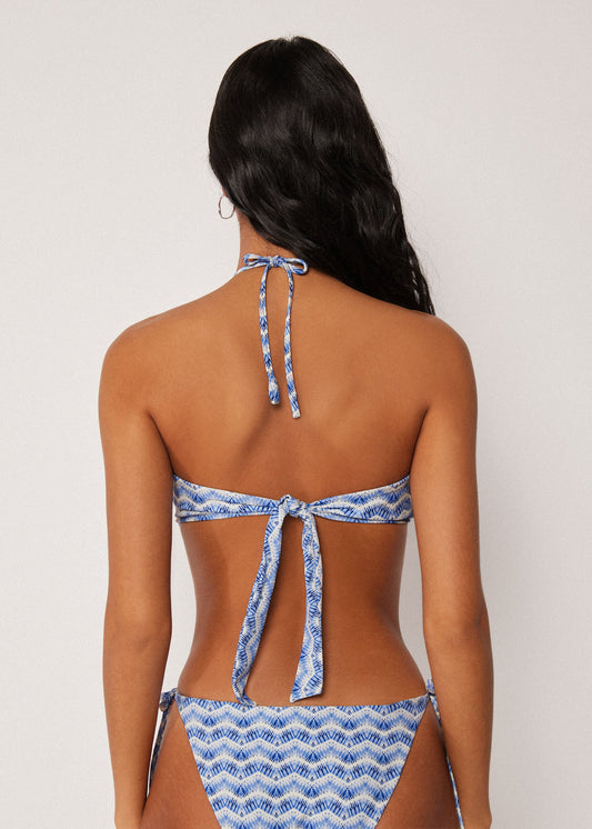Bandeau Bikini Top Water Reflection