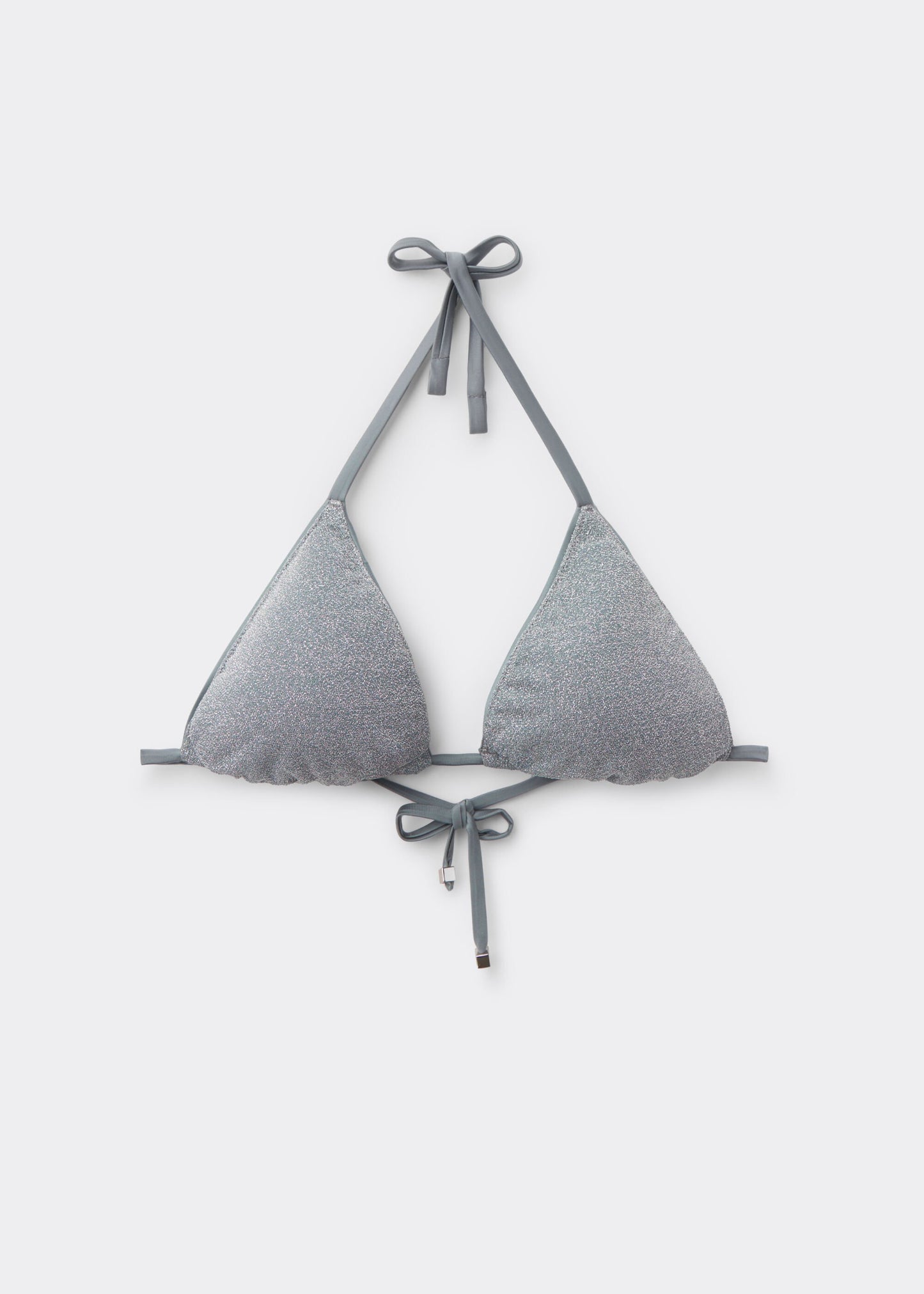 Triangle Bikini Top Metallic Glow