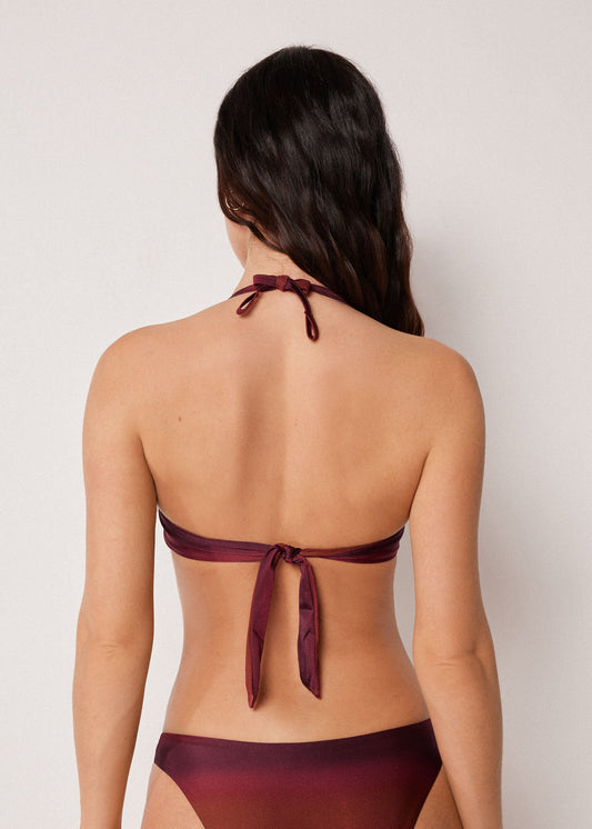 Graduated Triangle Bikini Top Soft Shades