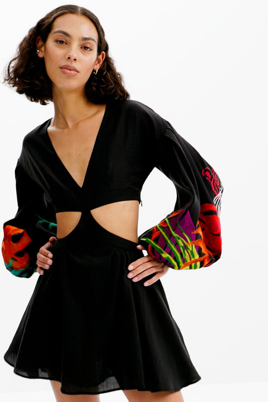 Short cut-out dress