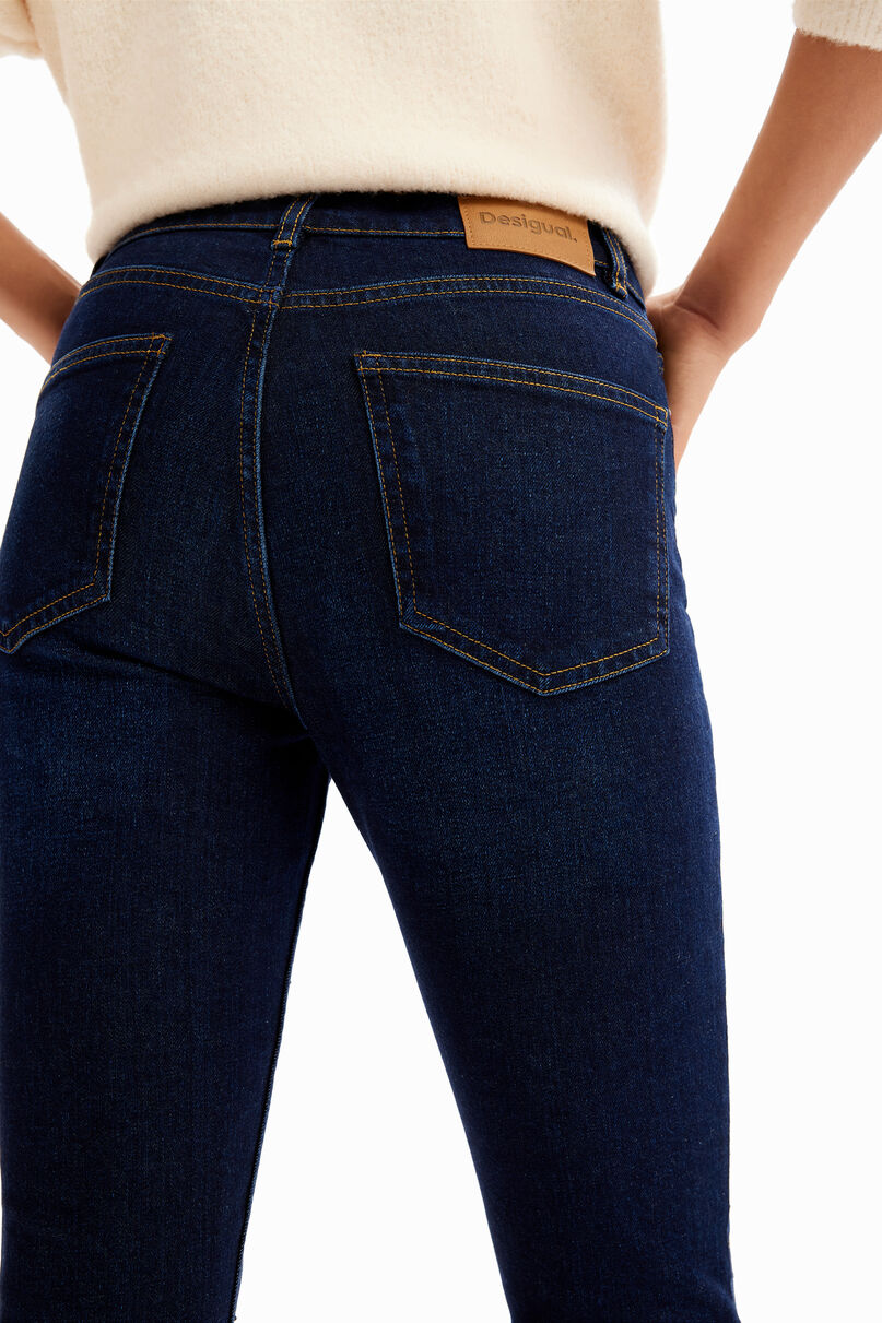 Rhinestone flare jeans