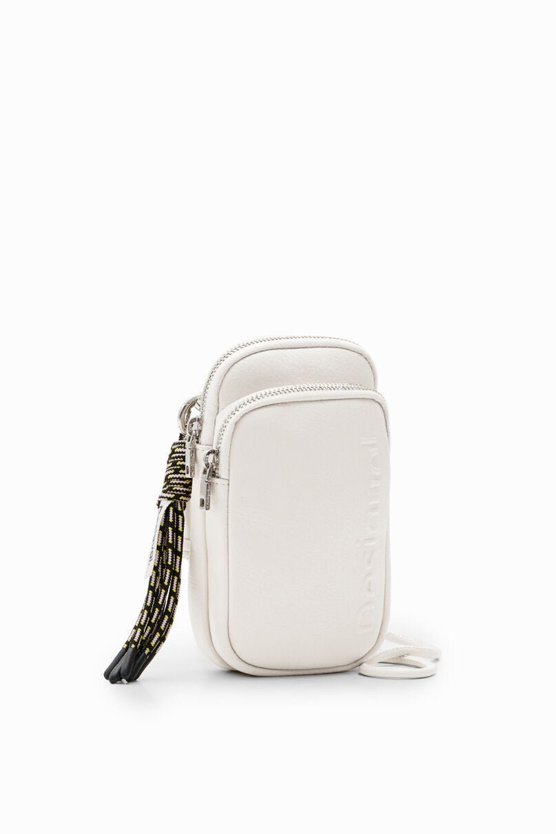 Leather-effect wallet phone pouch