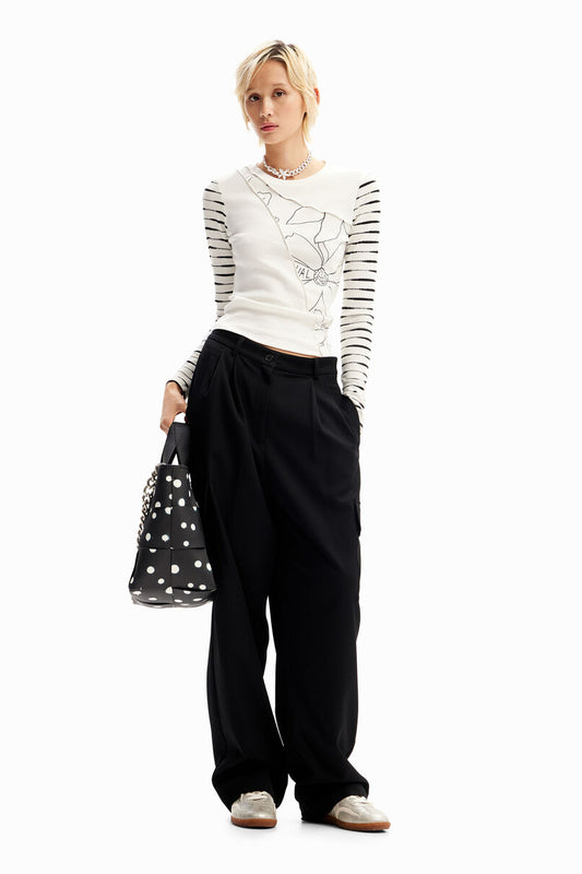 Patchwork floral T-shirt