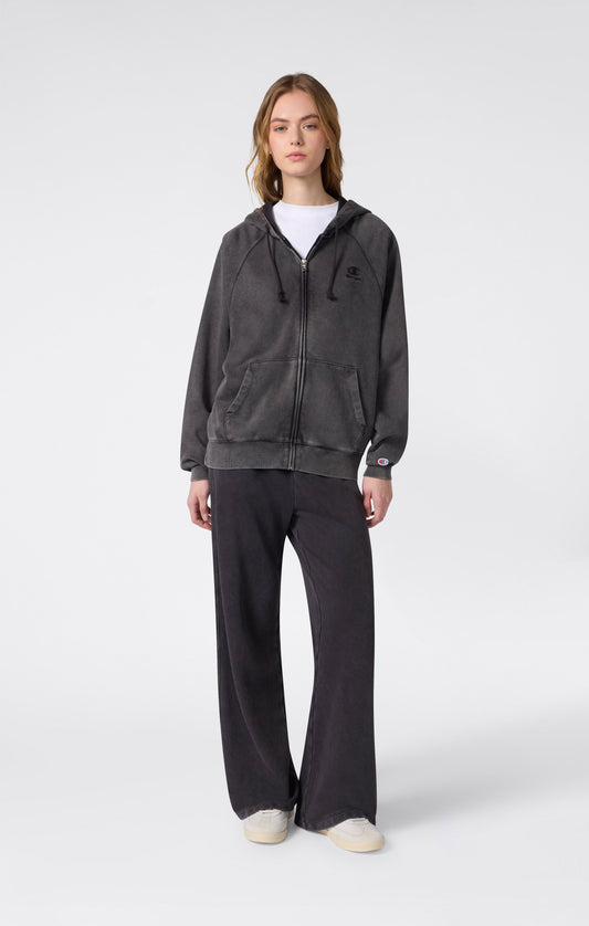 Women's Washed Effect Full Zip Hoodie Icons