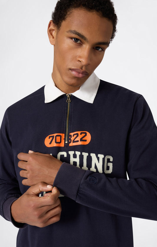 Men's Long Sleeve Half Zip Polo Shirt Time Capsule