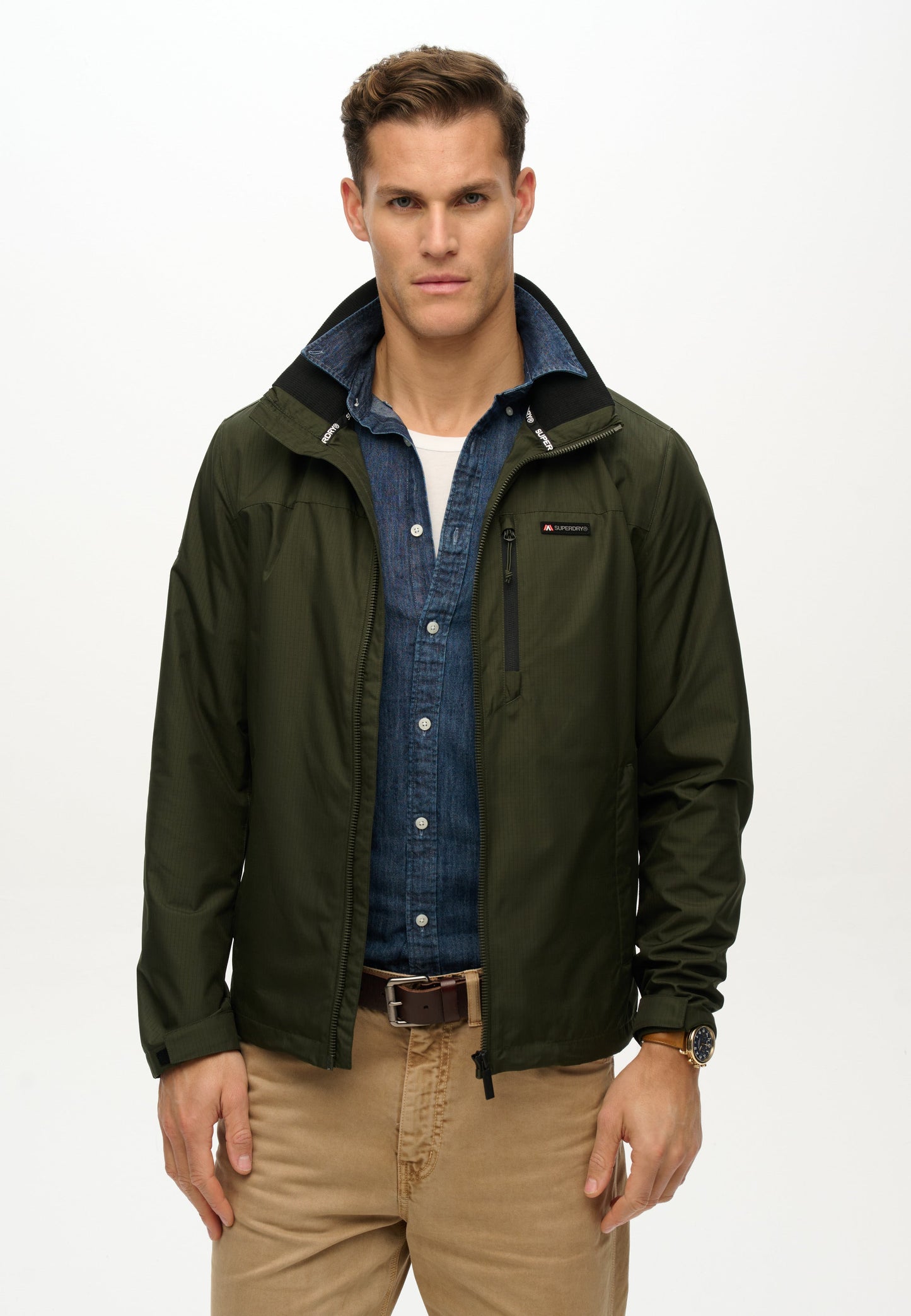 Non Hood Logo Windbreaker Jacket