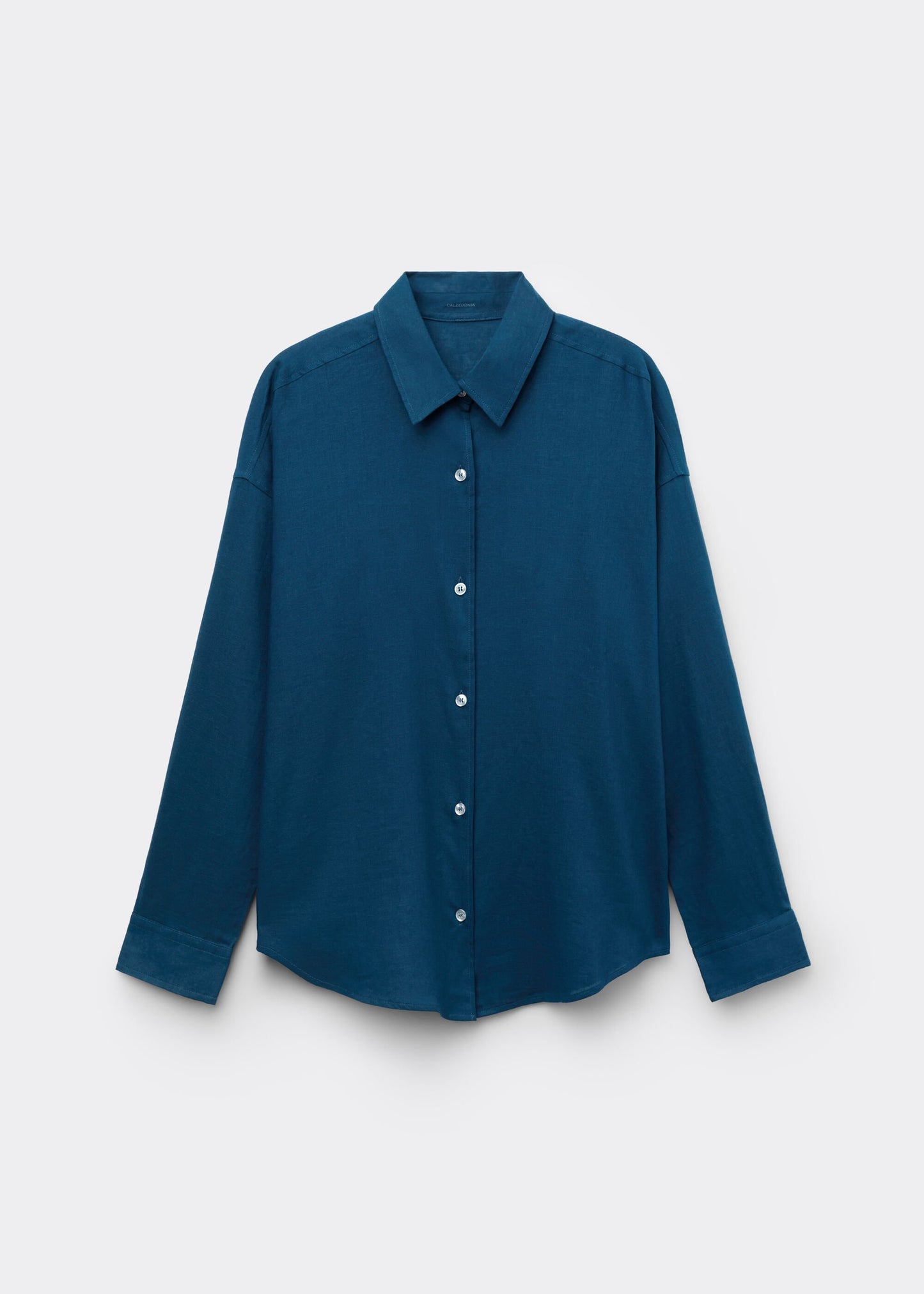 Short Linen and Viscose Shirt