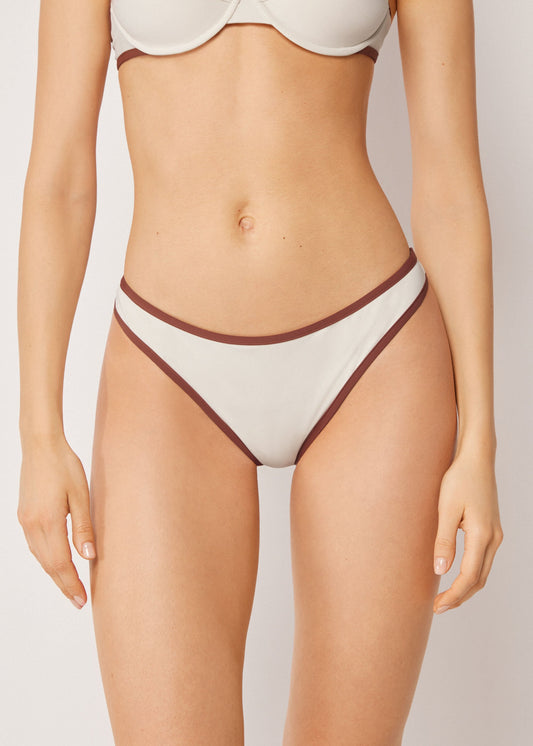 Bicolour Piping Bikini Brief