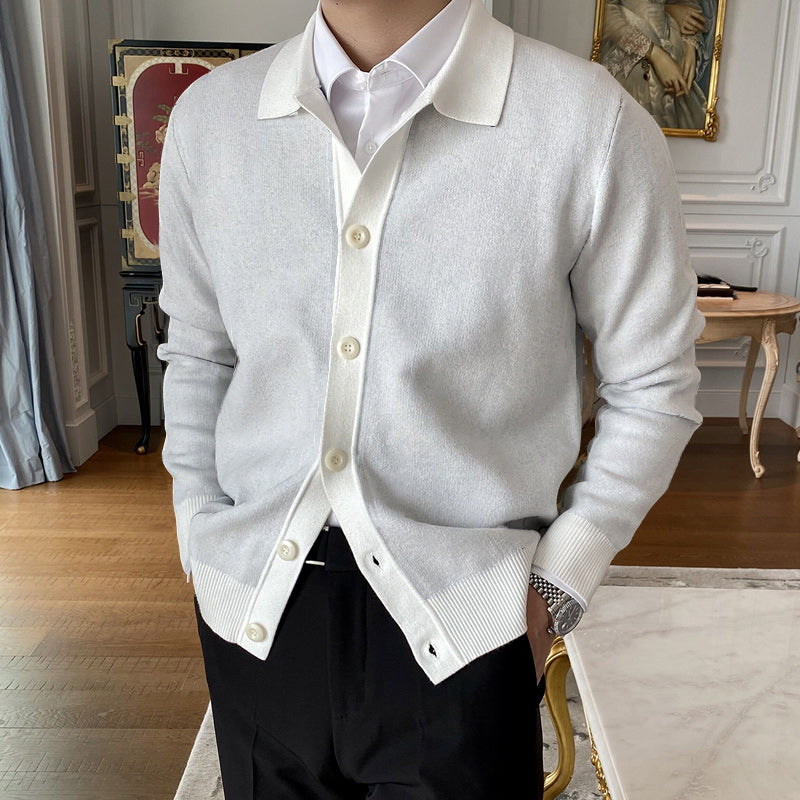 Hot Sale  50% OFFMen's Lapel Knitted Cardigan