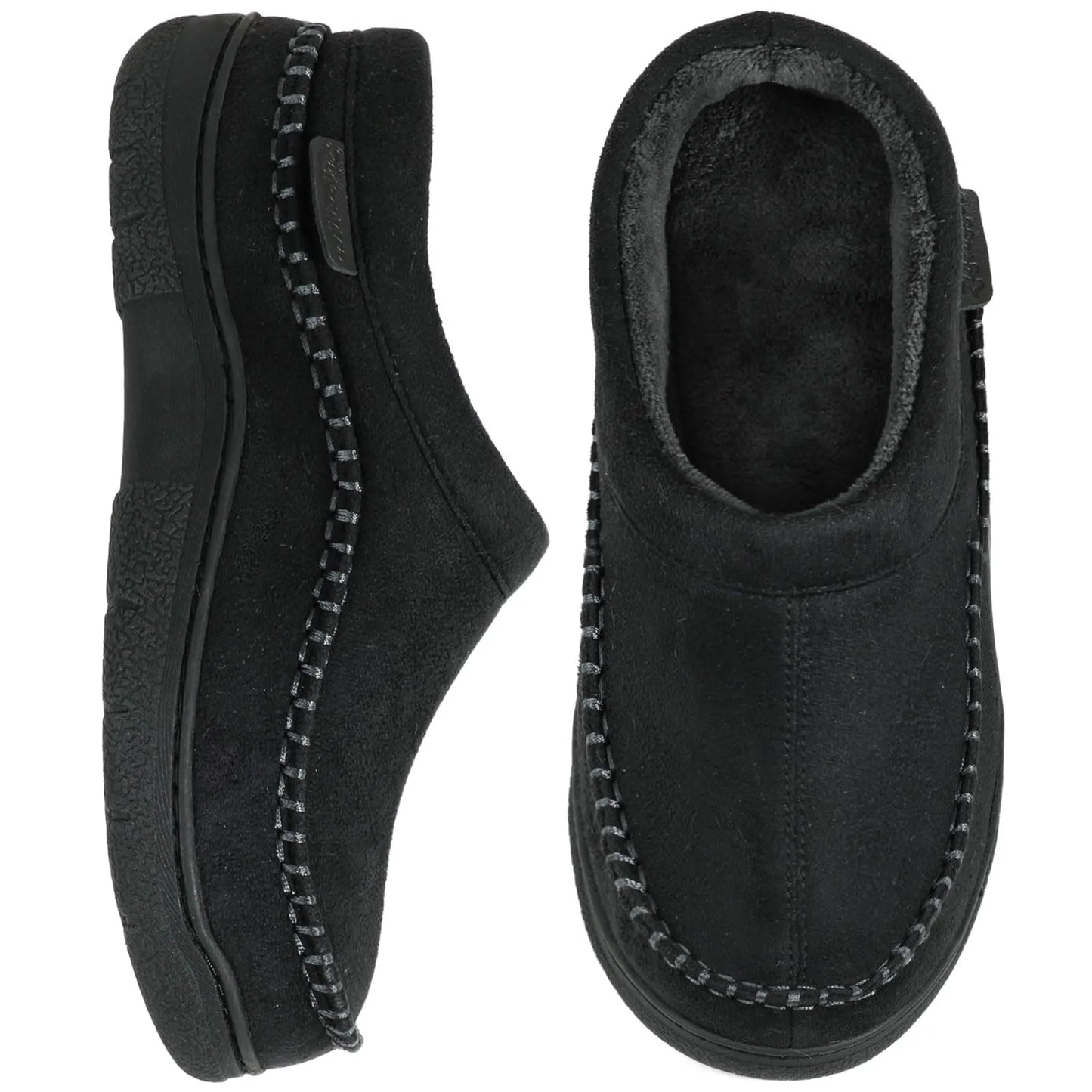 🔥🚀 Hot Sale! Limited Stock!🚀 👟Men's Daily Non-Slip Warm Plush Wide Toe Slip-On Loafers Slippers