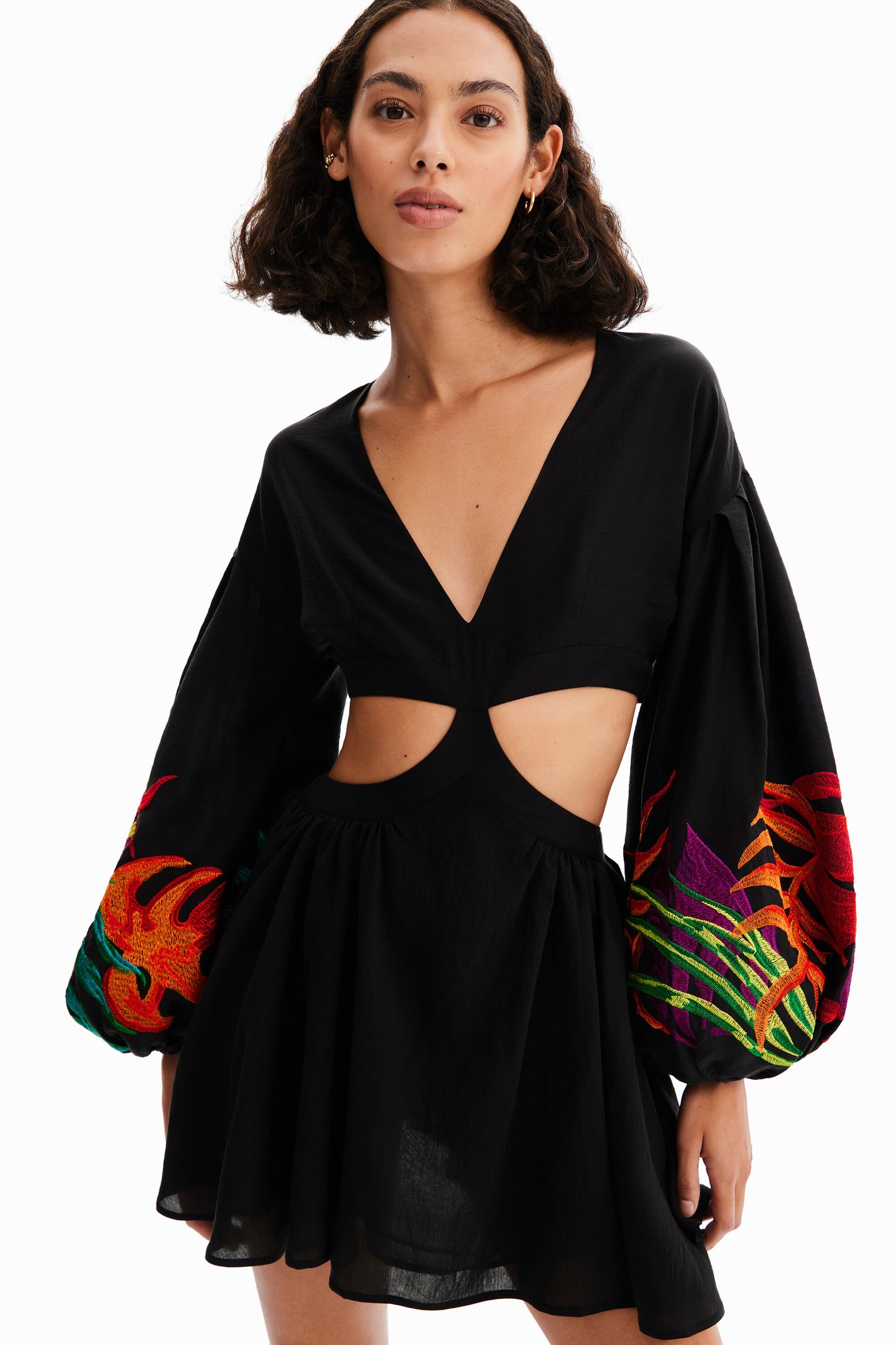 Short cut-out dress