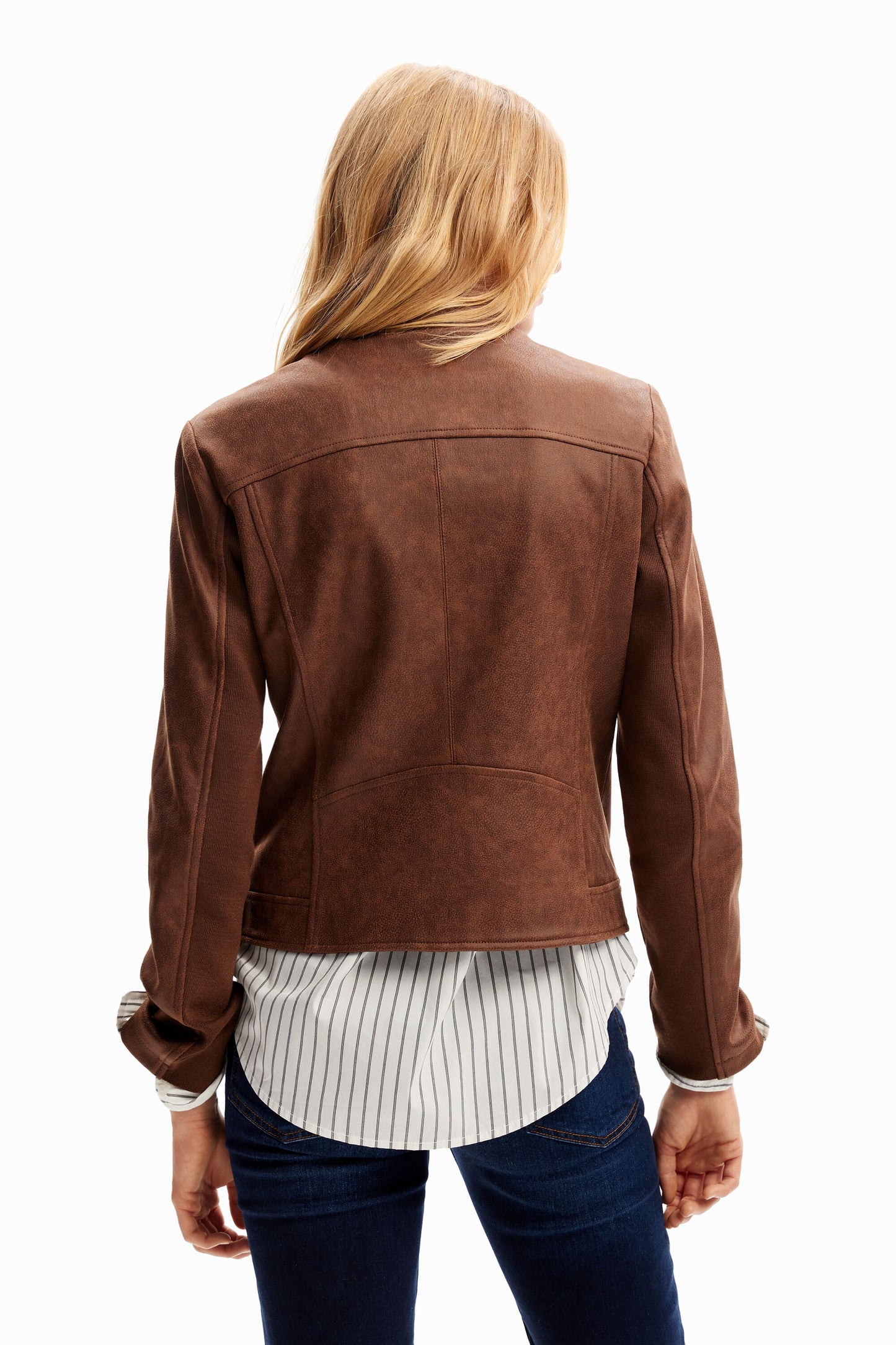 Slim biker jacket