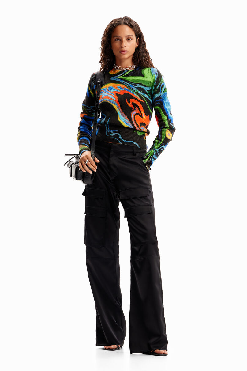 Marbled pullover