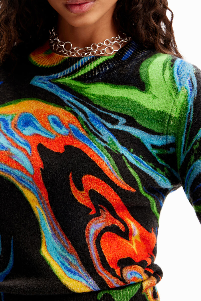 Marbled pullover