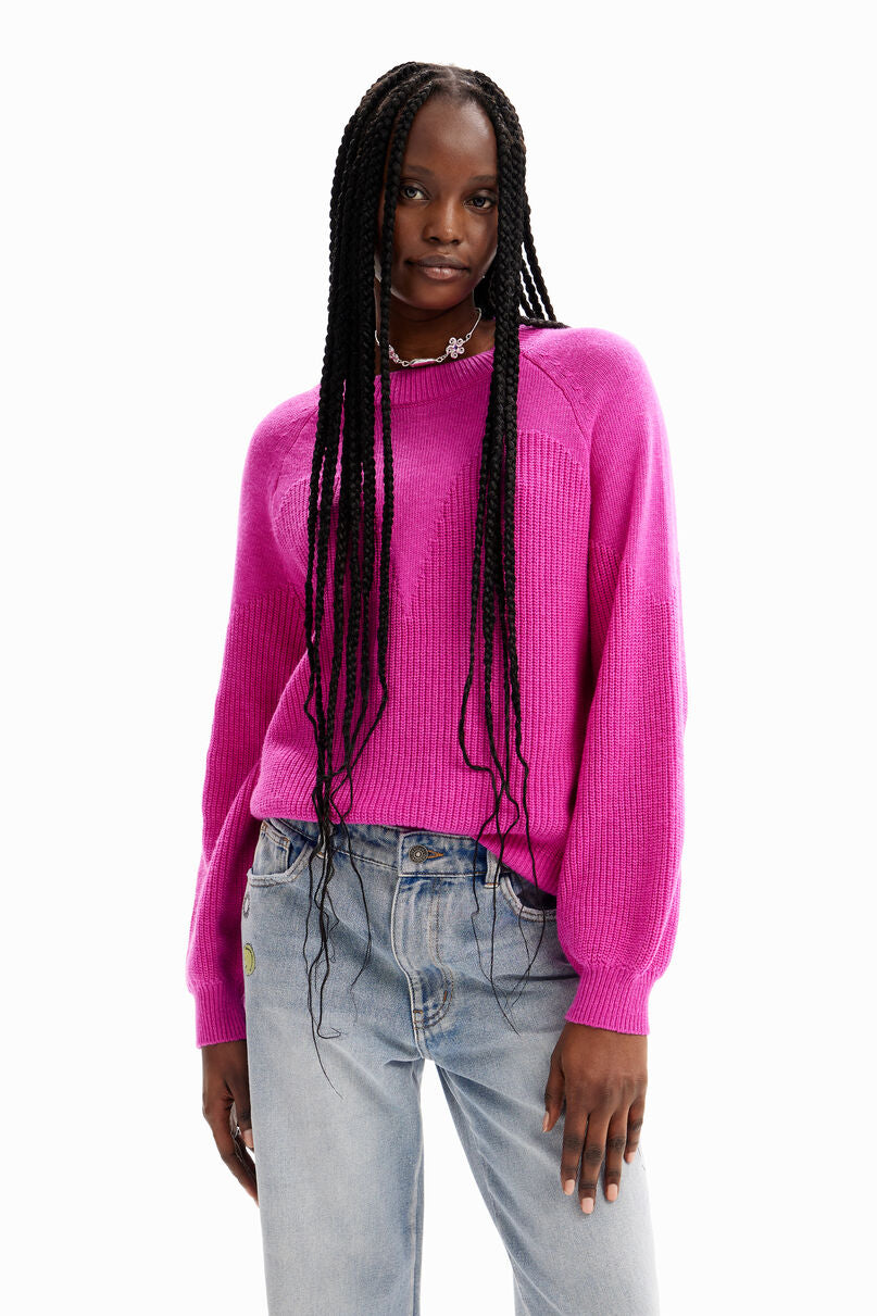 Plain sheer pullover