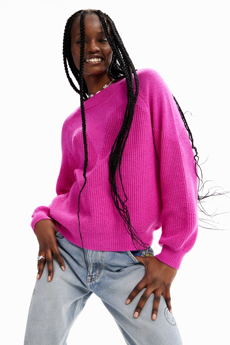 Plain sheer pullover