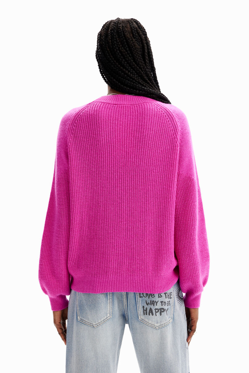 Plain sheer pullover