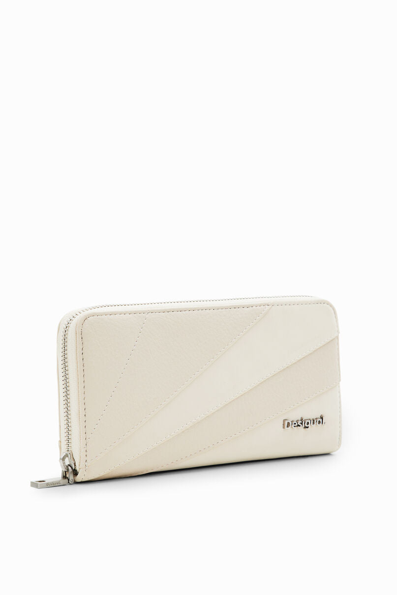 L patchwork textures wallet
