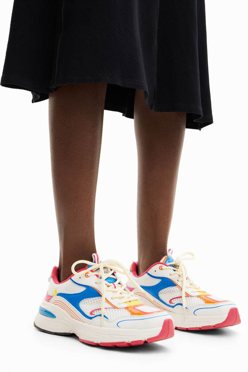 Patchwork running sneakers