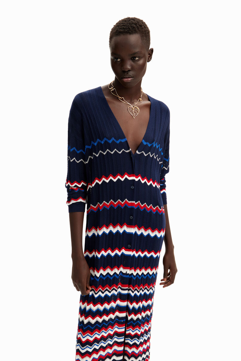 Wave midi jacket