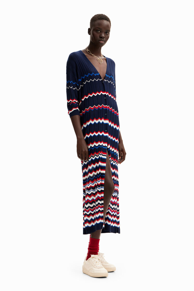 Wave midi jacket