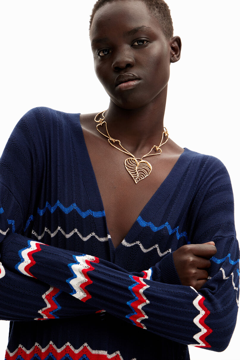 Wave midi jacket