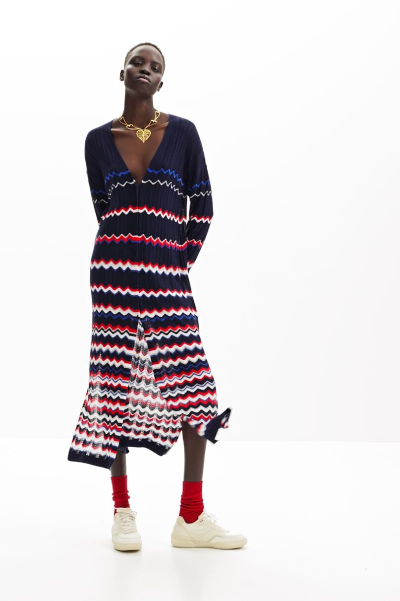 Wave midi jacket