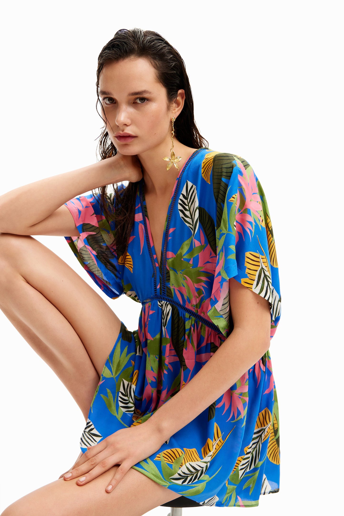 Tropical tunic dress