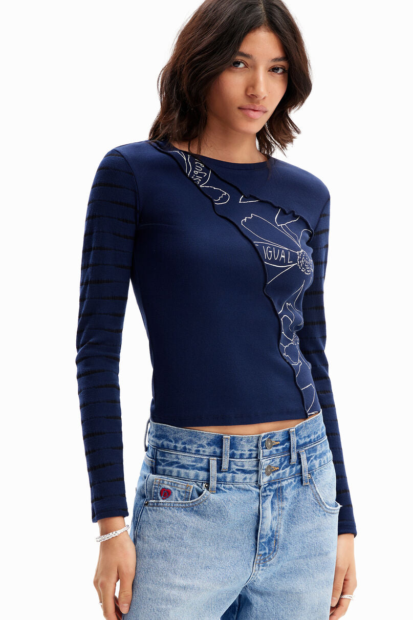 Patchwork floral T-shirt