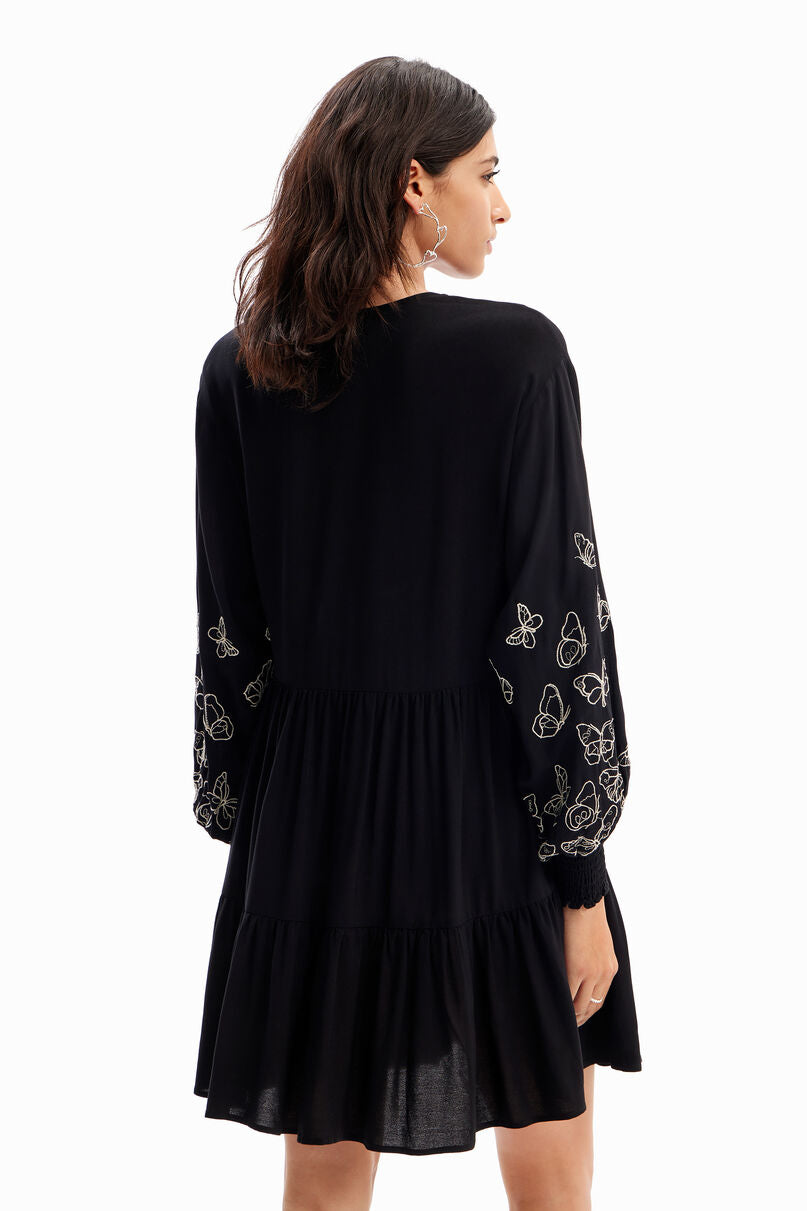 Short butterfly tunic dress