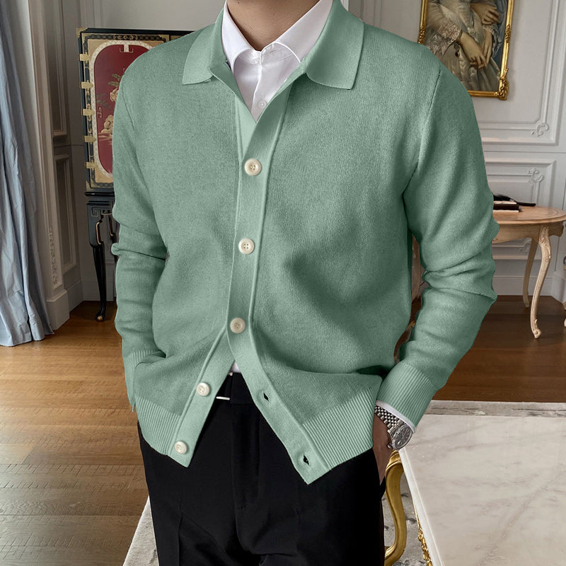 Hot Sale  50% OFFMen's Lapel Knitted Cardigan