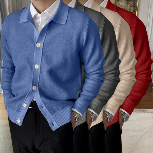 Hot Sale  50% OFFMen's Lapel Knitted Cardigan