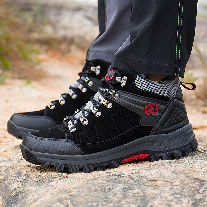 (⏰BLACK FRIDAY SPECIAL-70%OFF)Men's Mountaineering Orthopedic Ankle Support Hiking Boots Waterproof Non-Slip Wide Toe Tactical Boots