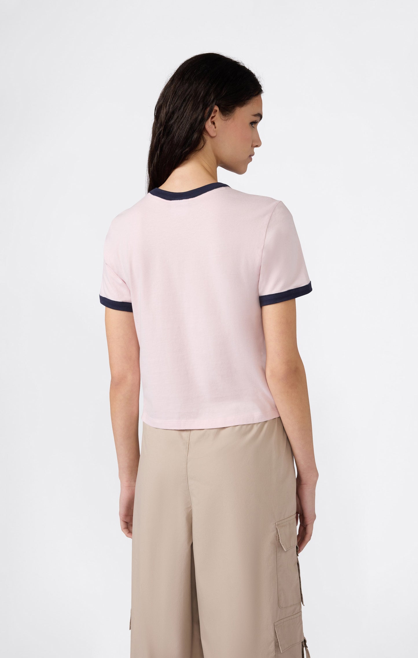 Women's Cropped Ringer T-Shirt with Graphic