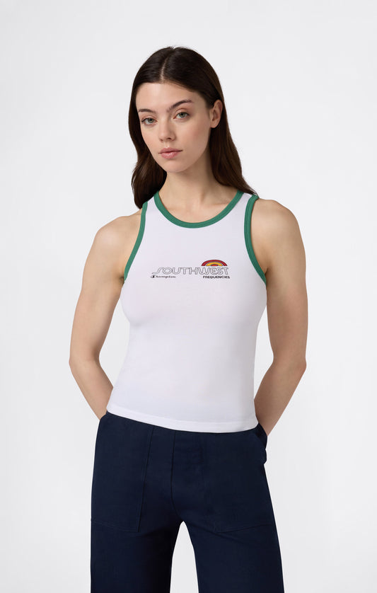 Women's Ringer Tank Top with Graphic