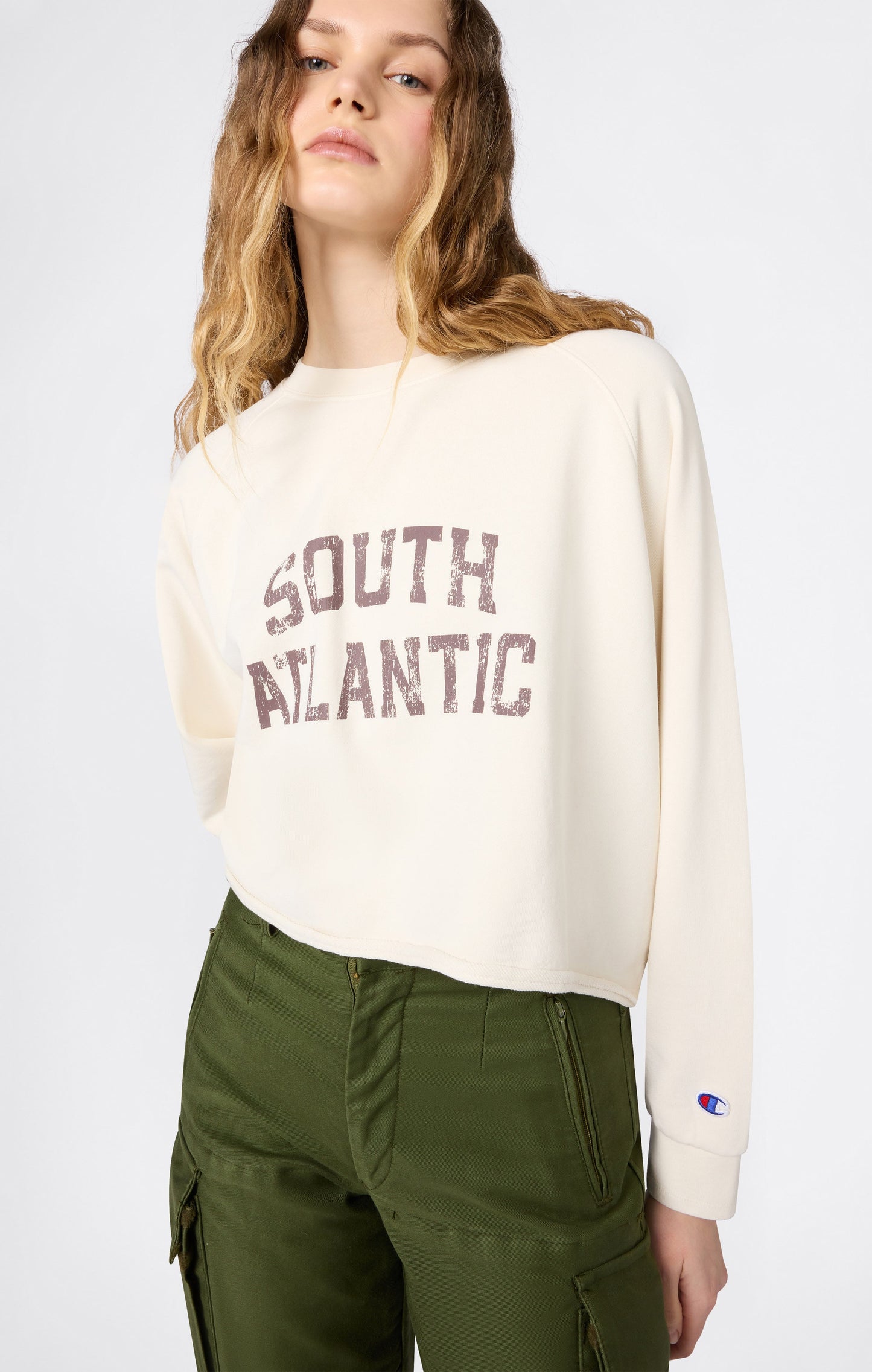 Women's East West Cropped Crewneck Sweatshirt
