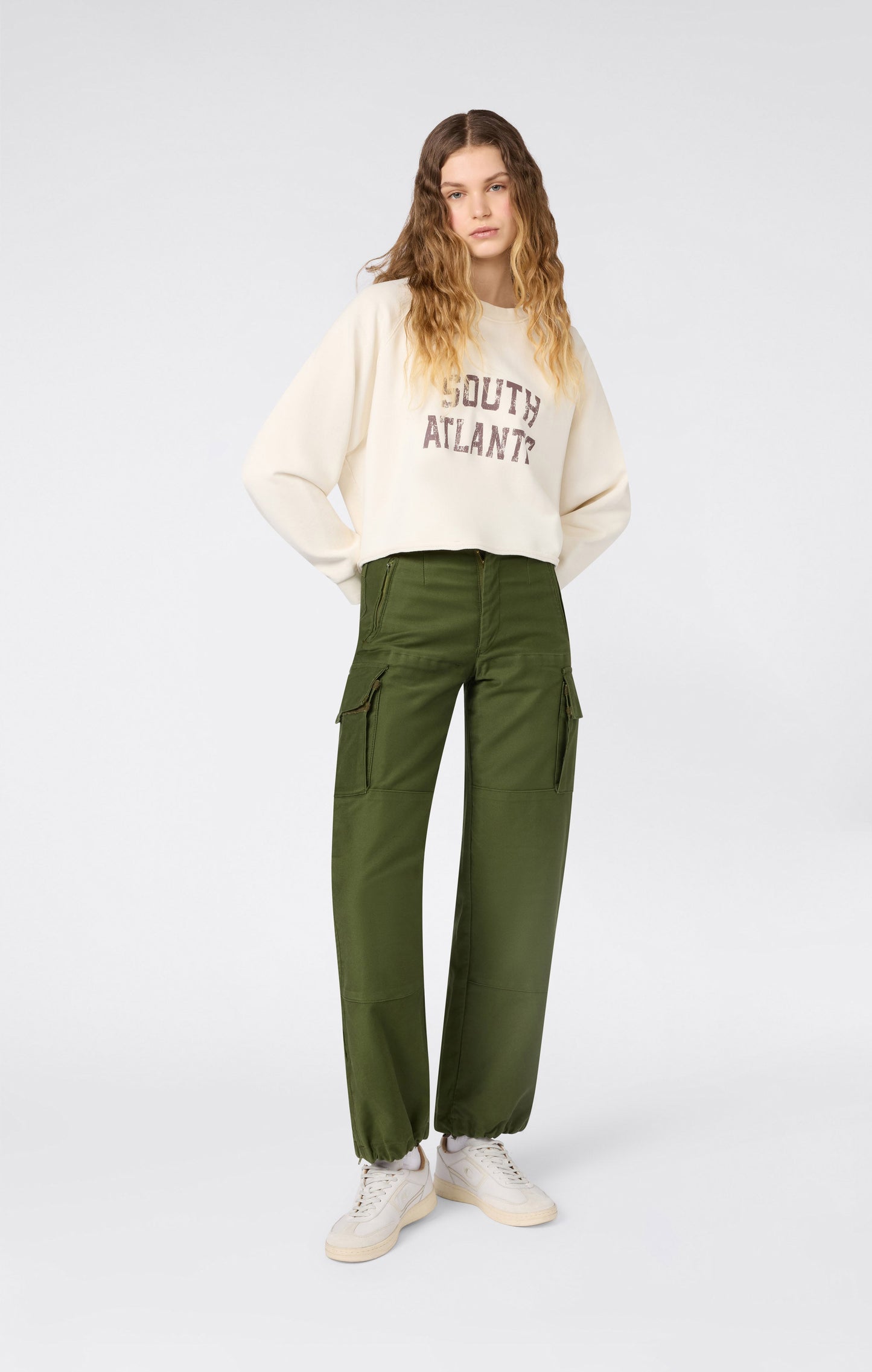 Women's East West Cropped Crewneck Sweatshirt