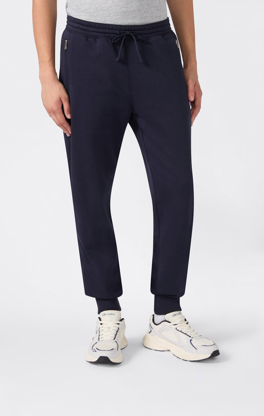 Men's Slim Fit Fleece Pants with Cuffs and Brushed Interior Icons
