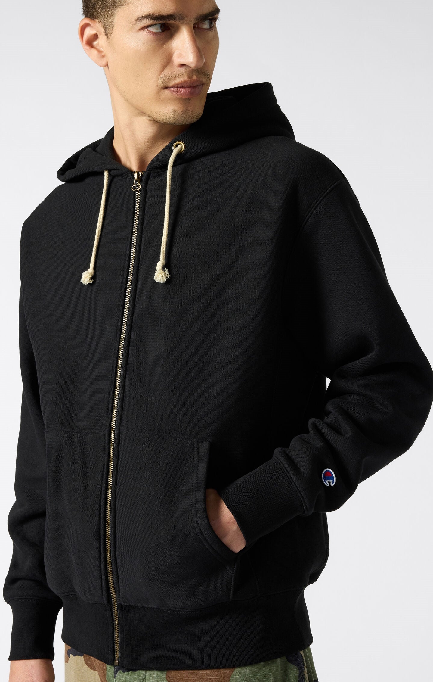 Reverse Weave Men's Fleece Zip Up Hoodie