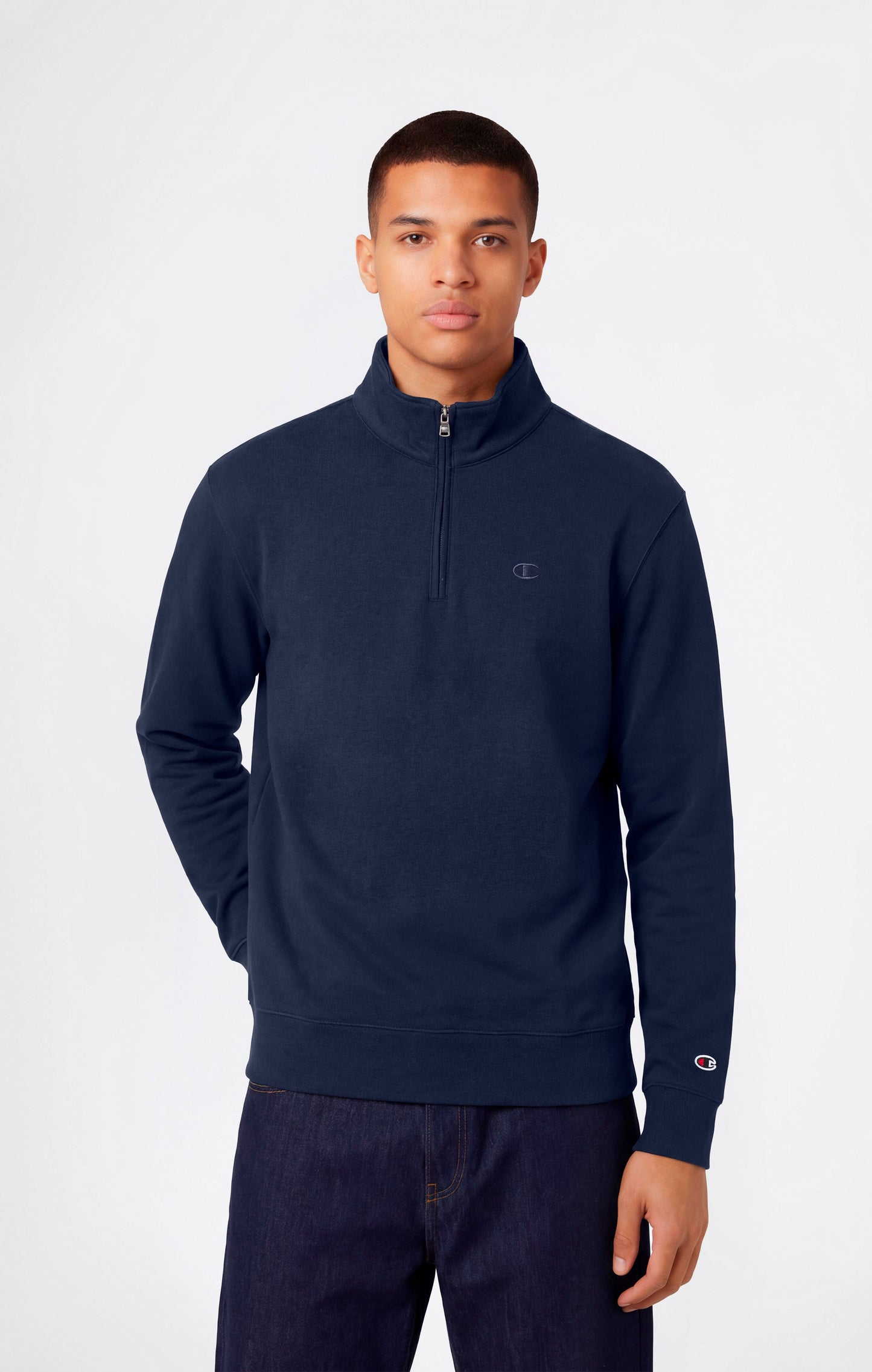 Men's Lightweight Half Zip Sweatshirt Icons