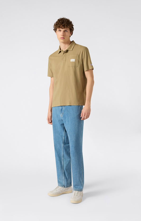 Men's Polo with Chest Pocket