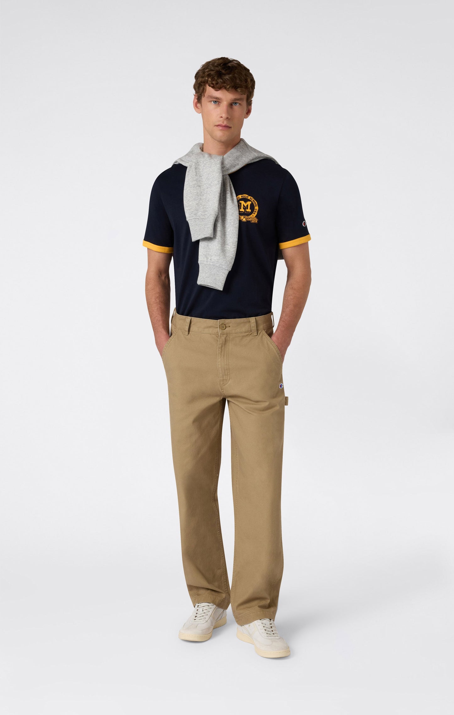 Men's Heavy Cotton Canvas Cargo Pants Reverse Weave