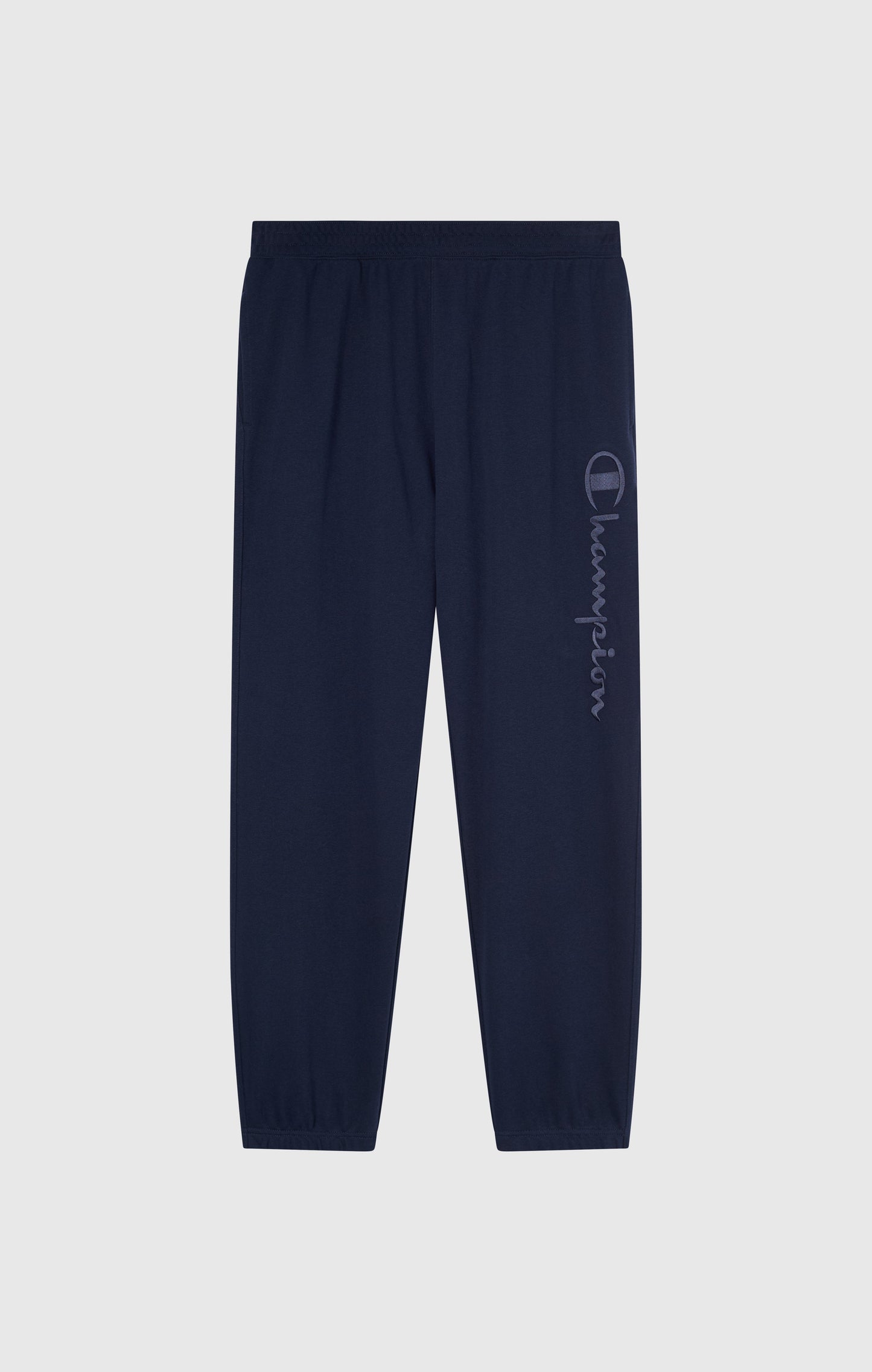Men's Lightweight Pants with Elastic Cuffs and Tonal Maxi Embroidered Logo Icons