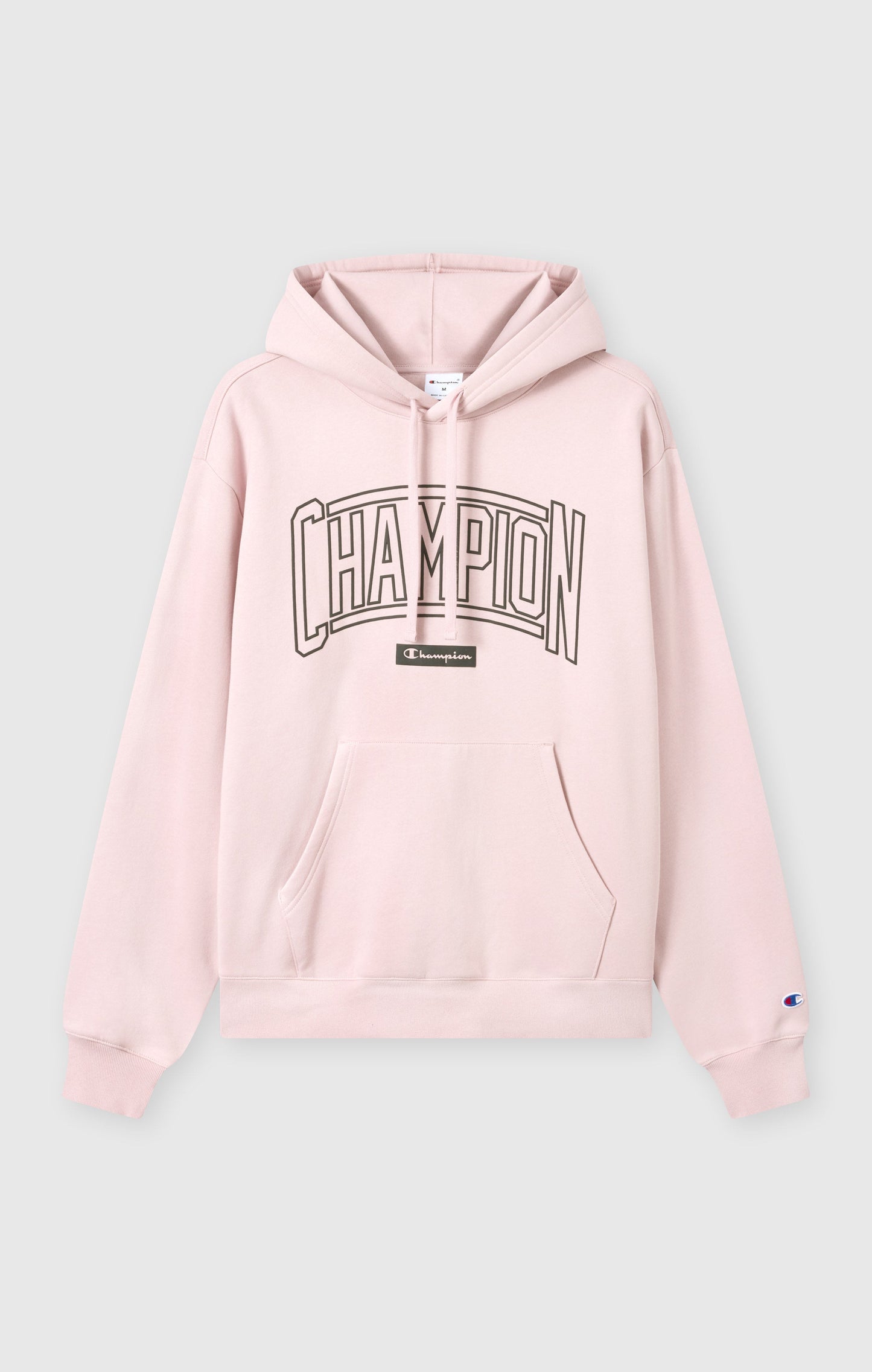 Men's Hooded Sweatshirt With Brushed Interior And Puff Print Logo