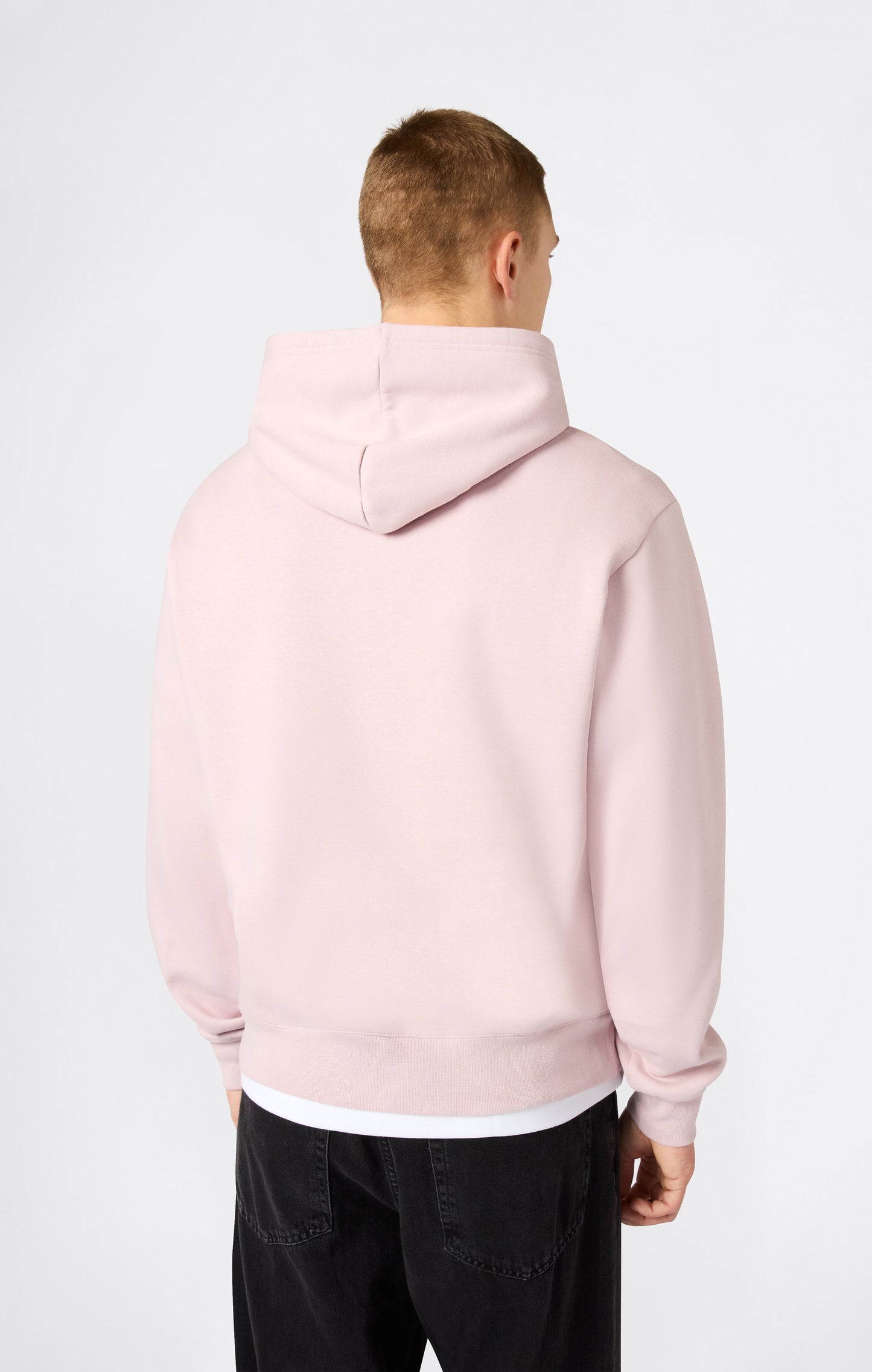 Men's Hooded Sweatshirt With Brushed Interior And Puff Print Logo