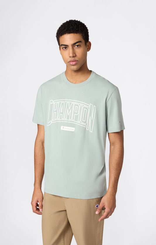 Men's Crewneck T-Shirt With Puff Print Logo