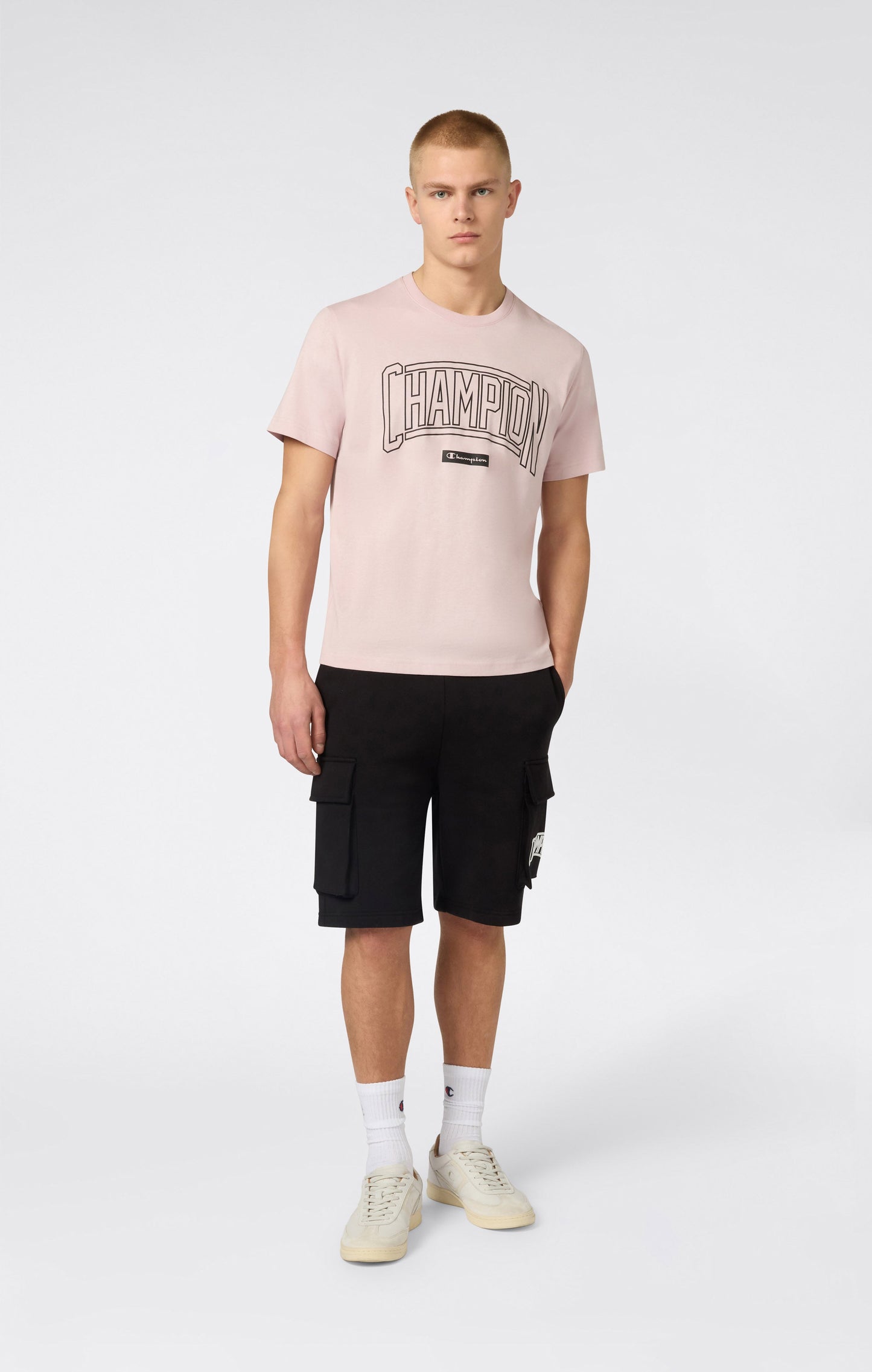 Men's Crewneck T-Shirt With Puff Print Logo