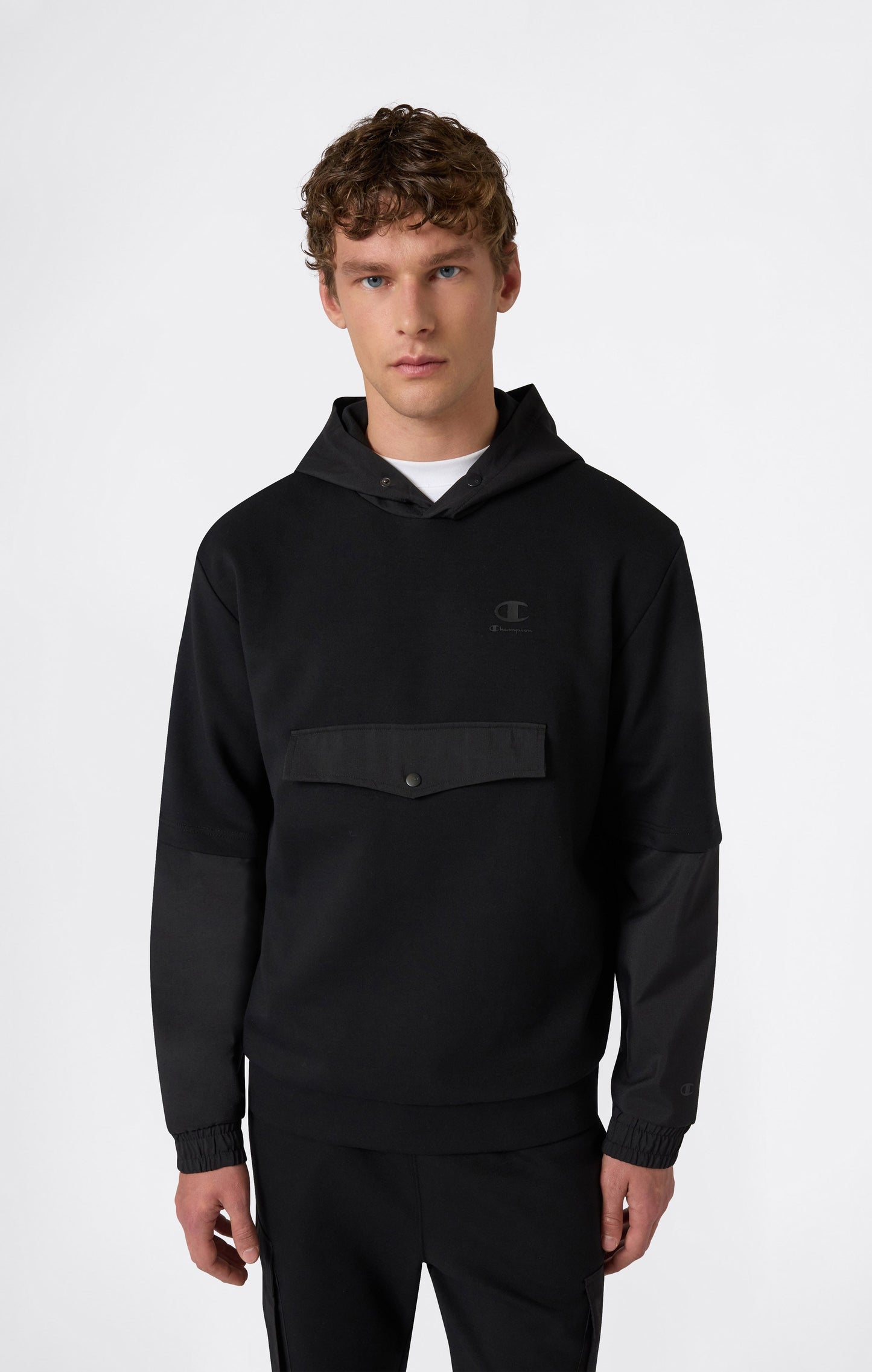 Men's C-Tech Mix Media Hooded Sweatshirt