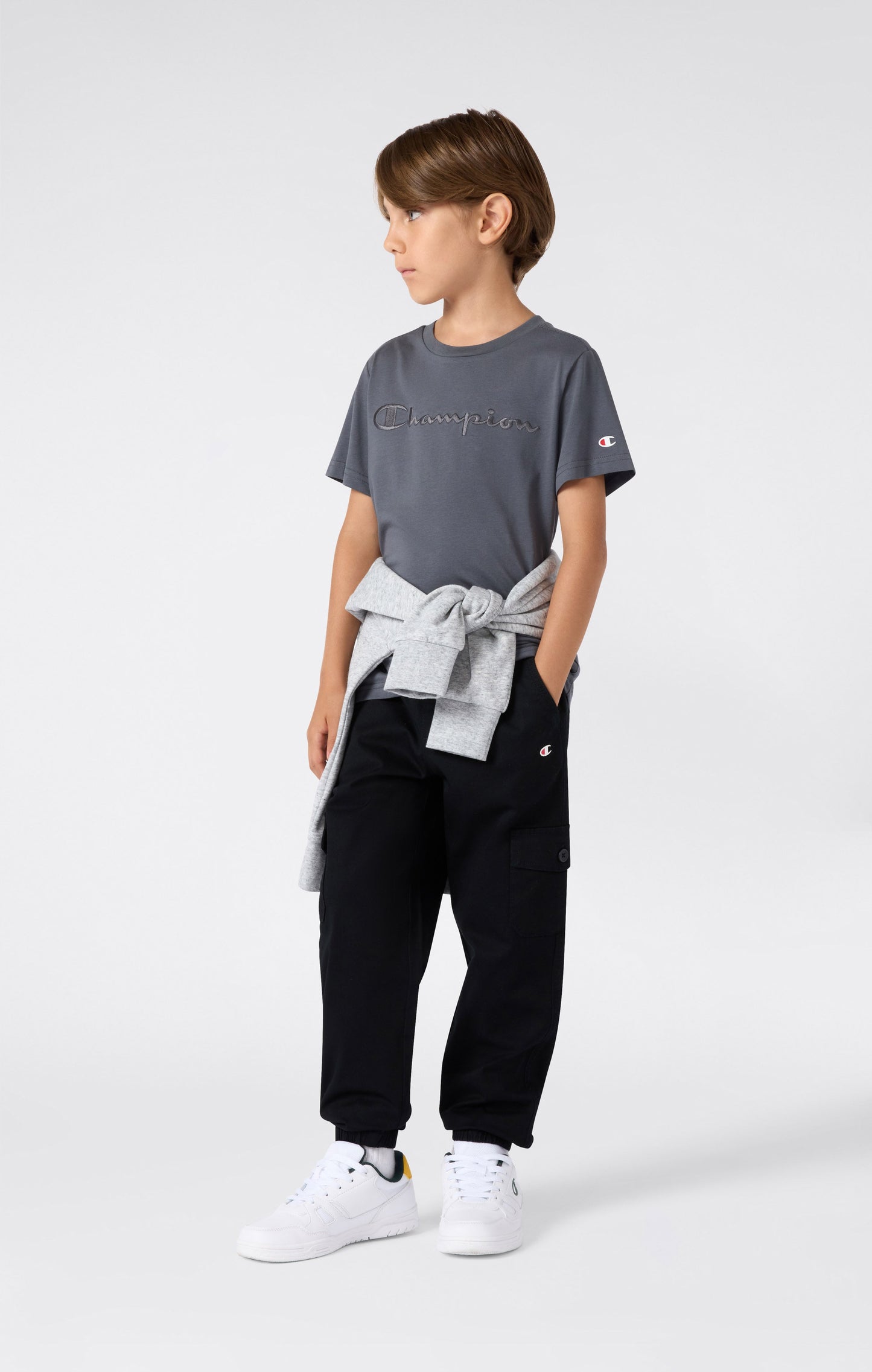 Boys' Stretch Twill Elastic Cuff Cargo Pants Icons