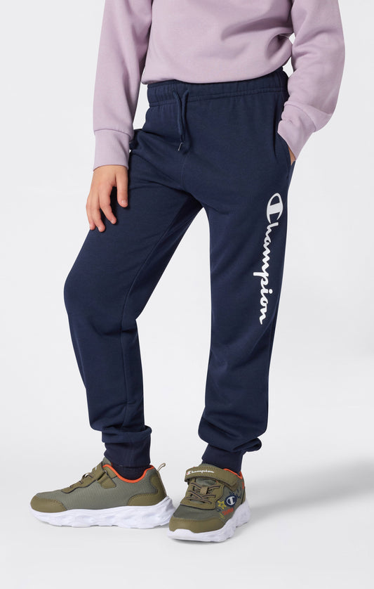 Boys' Lightweight Jogger Pants with Rib Cuffs and Maxi Printed Logo